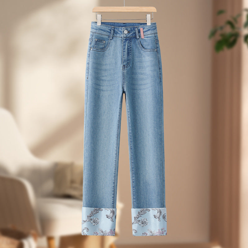 New Chinese Style Straight Jeans - D&A