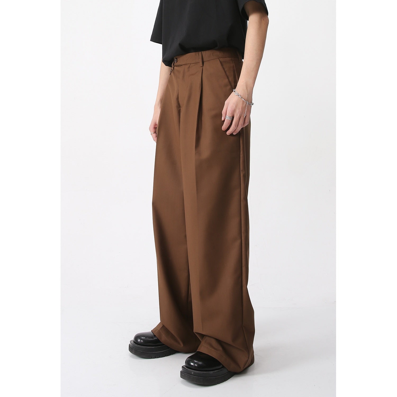 Men's Clothing Casual Suit Pants Straight Retro Simple - D&A