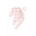 Infant Printing 3-piece Set Suit - D&A