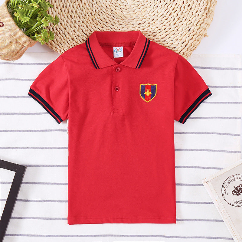 Children's Shirt Boy Top T-shirt Red - D&A