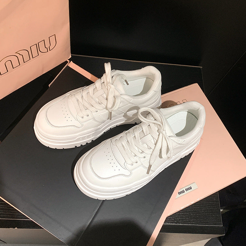 Platform Height Increasing Casual Lace Up Sports Board Shoes - D&A