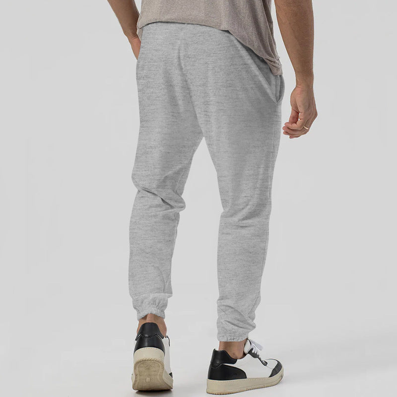 Casual Track Sweatpants Men's Loose Tappered Casual Pants Gray - D&A