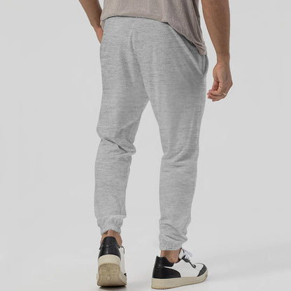Casual Track Sweatpants Men's Loose Tappered Casual Pants Gray - D&A