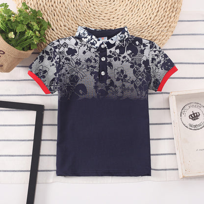 Kids Shirt Boys Tops Children Clothes Wear Navy - D&A