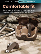 GOBOULT Z40 with Zen ENC Mic, 60H Playtime, Low Latency Gaming, Bluetooth 5.3